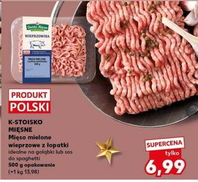 Mięso mielone wieprzowe z łopatki idealne na gołąbki lub sos do spaghetti promocja w Kaufland