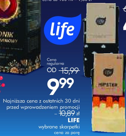 Skarpetki męskie garniturowe Life (super-pharm) promocja w Super-Pharm