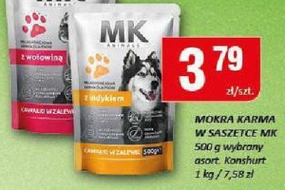 Mokra karma dla kota MK 500g różne smaki promocja w Chorten