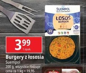 Burgery z łososia Suempol promocja