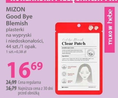 Płatki MIZON Good Bye Blemish Clear Patch plasterki na wypryski i niedoskonałości promocja w Hebe