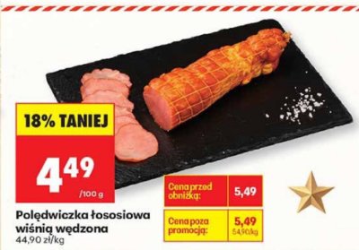 Polędwiczka łososiowa wiśnia wędzona promocja w Biedronka