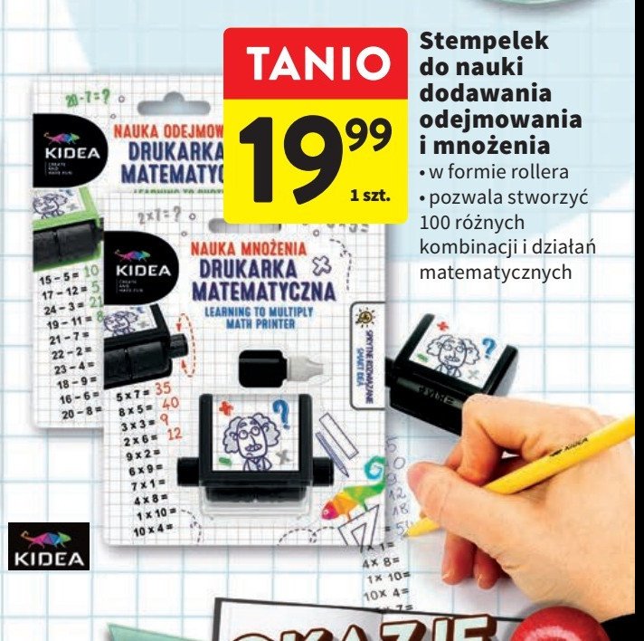 Stempel do nauki dodawania Kidea promocja