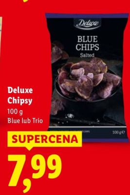 Chipsy Deluxe Blue lub Trio promocja w Lidl