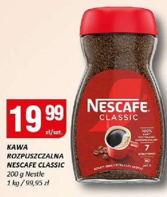 Kawa rozpuszczalna NESCAFE CLASSIC promocja w Chorten