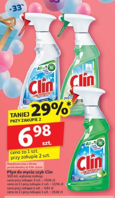 P艂yn do mycia szyb apple Clin promocja