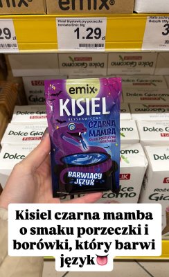 Kisiel błyskawiczny Emix Czarna Mamba porzeczka borówka 30g promocja w Dino