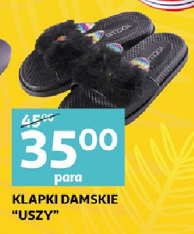 Klapki damskie z uszami promocja