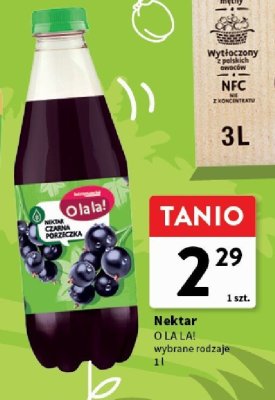 Nektar O LA LA! wybrane rodzaje promocja w Intermarche