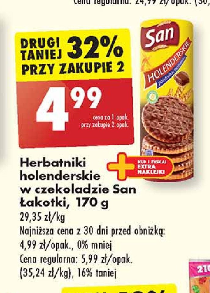 Ciastka owsiane czekoladowe Sante promocja