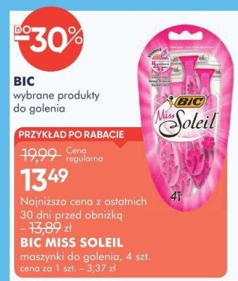 Maszynki do golenia BIC MISS SOLEIL maszynki do golenia, 4 szt promocja w Super-Pharm