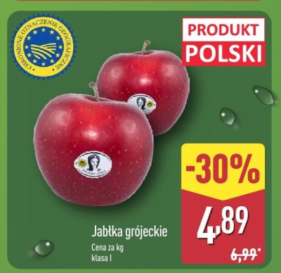Jabłka grójeckie klasa I promocja w Aldi