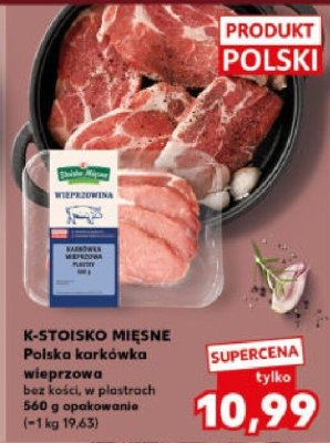 Karkówka wieprzowa bez kości w plastrach promocja w Kaufland