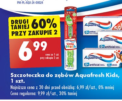 Szczoteczka do zębów 3-6 Aquafresh little teeth promocja