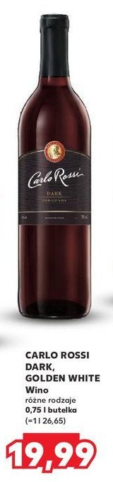 Wino Carlo rossi dark promocja w Kaufland