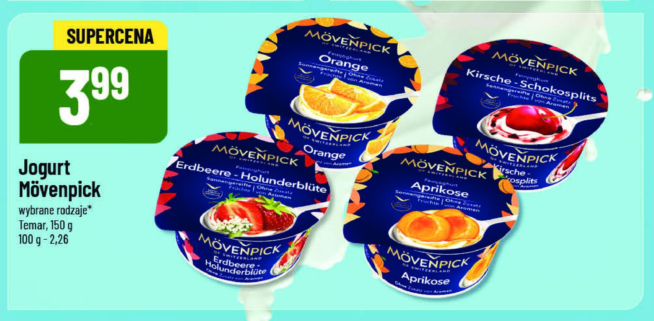 Jogurt pomarańcza Movenpick promocja w POLOmarket