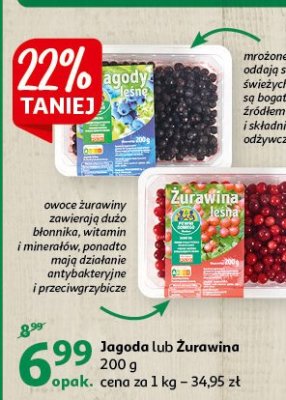 Żurawina leśna Auchan pewni dobrego promocja
