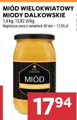 Miód wielokwiatowy Miody Dałkowskie promocja w Stokrotka