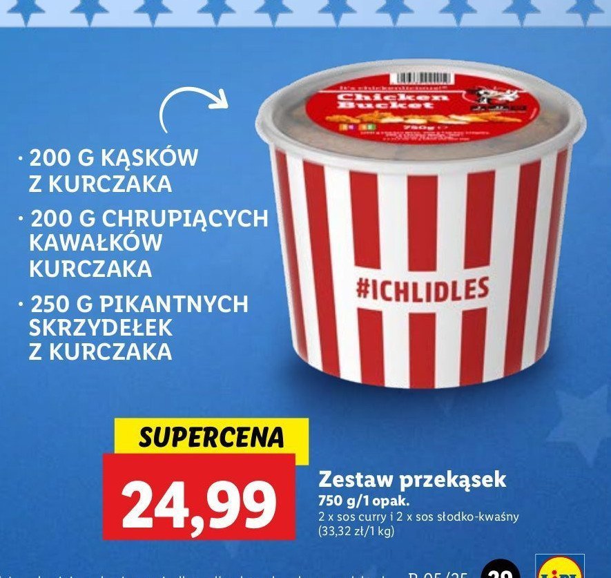 Zestaw przekąsek z kurczakiem promocja