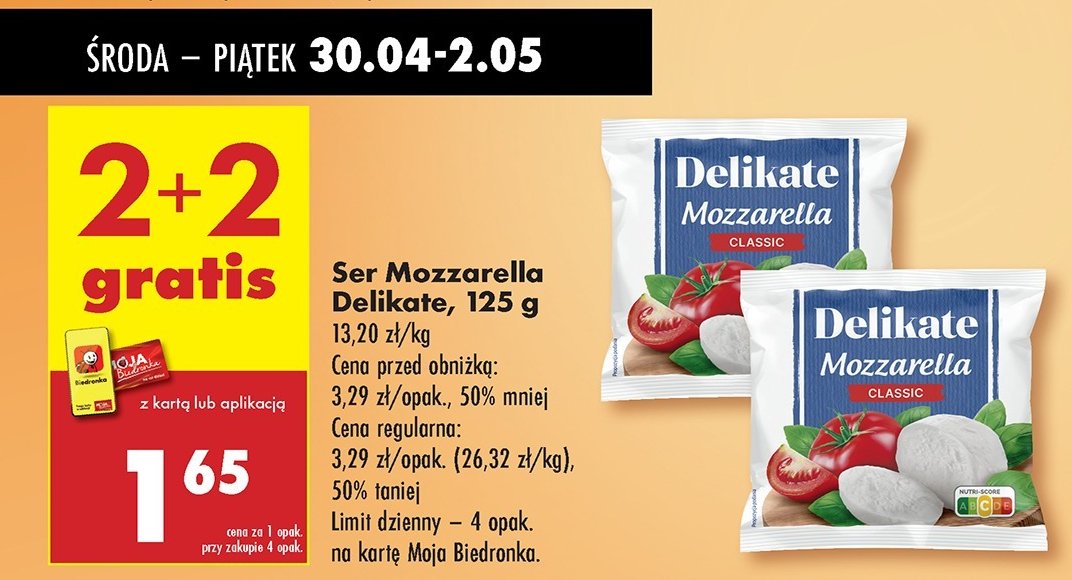 Ser mozzarella Delikate promocja