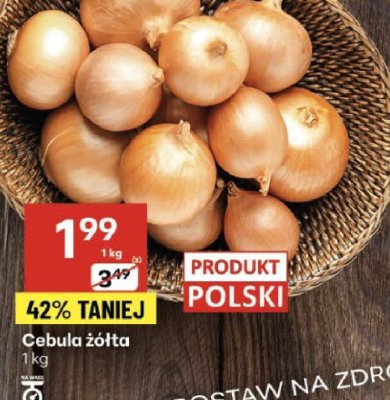 Cebula żółta 1 kg promocja w Delikatesy Centrum
