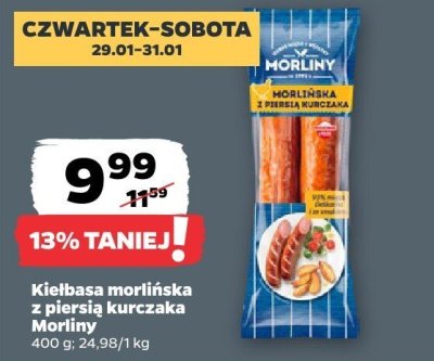 Kiełbasa morlińska z piersią kurczaka promocja w Netto