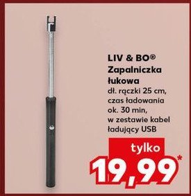 Zapalniczka łukowa Liv & bo promocja w Kaufland