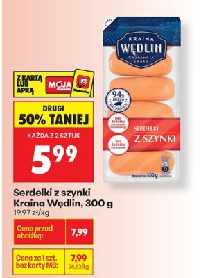 Serdelki z szynki  promocja w Biedronka