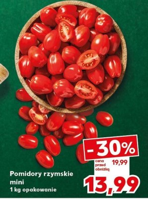 Pomidory rzymskie mini opakowanie promocja w Kaufland