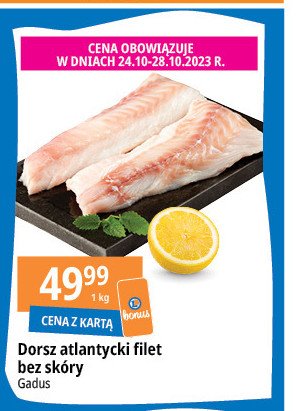 Dorsz atlantycki filet bez sk贸ry Gadus promocja