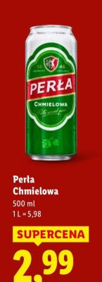 Piwo Perła Chmielowa promocja w Lidl