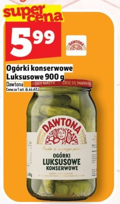 Ogórki konserwowe Luksusowe 900 g Dawtona promocja w TOPAZ
