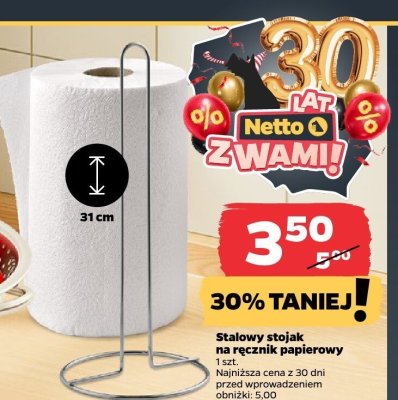 Stalowy stojak na ręcznik papierowy Netto promocja
