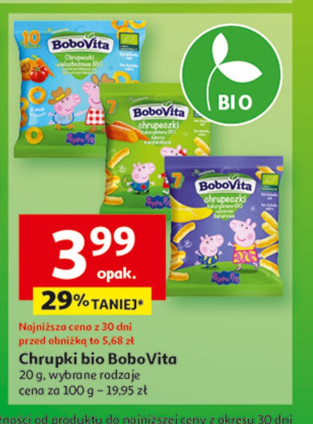 Chrupeczki wielozbożowe Bobovita promocja w Auchan