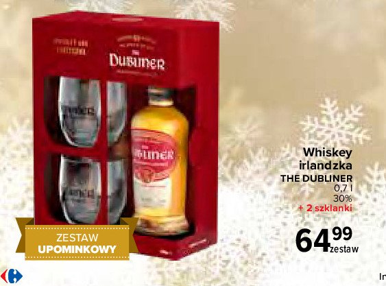 Whisky liqueur + 2 szklanki Dubliner promocja