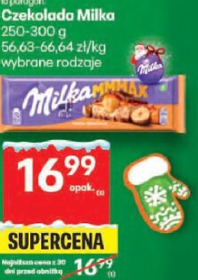 Czekolada Milka 250-300g wybrane rodzaje promocja w Delikatesy Centrum