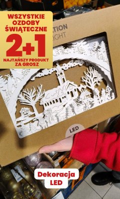 Dekoracja LED świąteczna promocja w Twój Market