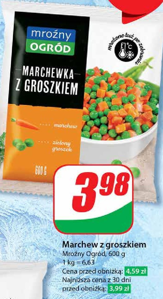 Marchewka z groszkiem promocja