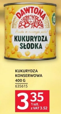 Kukurydza konserwowa Dawtona 400 g promocja w Selgros