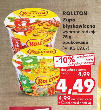 Zupa grzybowa Rollton promocja