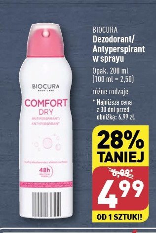 Dezodorant comfort dry Biocura promocja