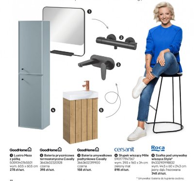 Bateria umywalkowa podtynkowa Cavally GoodHome promocja w Castorama