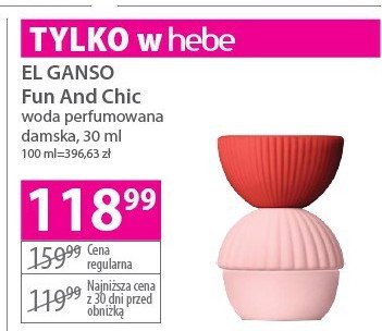 Woda perfumowana El ganso fun and chic promocja