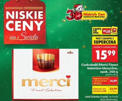 Czekoladki Merci Finest Selection klasyczne promocja w Biedronka