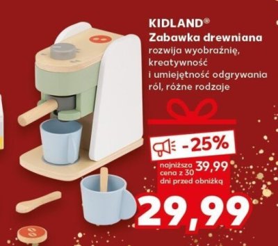 Zabawka drewniana różne rodzaje KIDLAND promocja w Kaufland