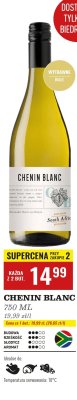 Wino CHENIN BLANC białe wytrawne promocja w Biedronka