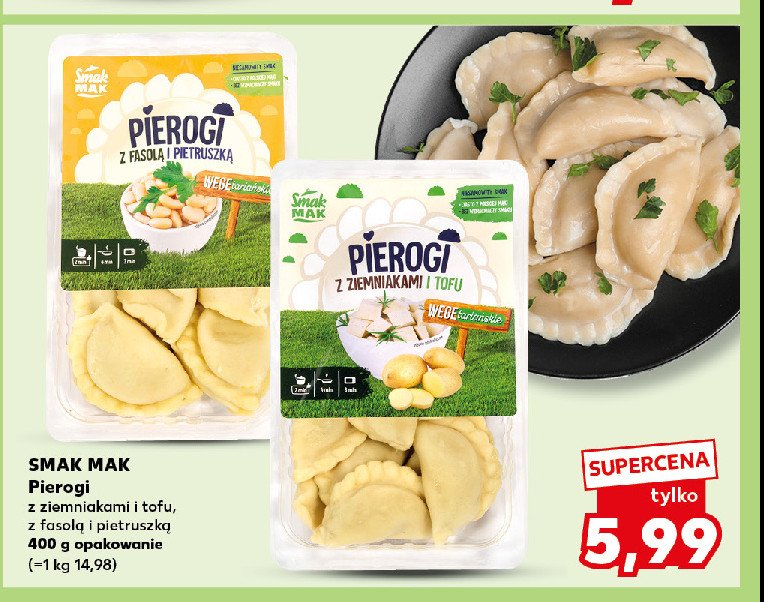 Pierogi z fasolą i pietruszką Smak mak promocja