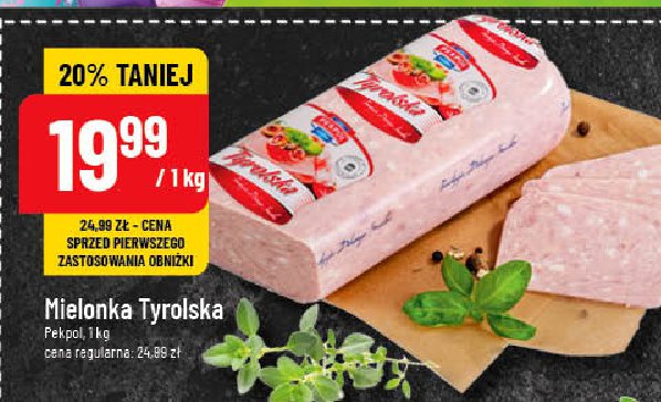 Mielonka tyrolska Pekpol promocja w POLOmarket