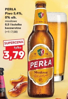 Piwo Perła miodowa 0,5 l butelka promocja w Kaufland