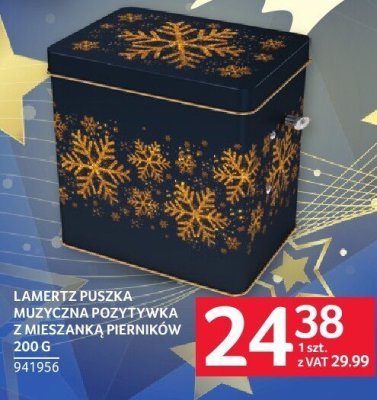 Lambertz puszka muzyczna pozytywka Zmieszanka pierników 200 g promocja w Selgros